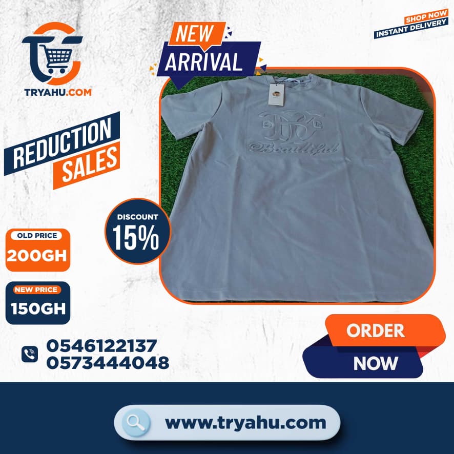 Shop Heavy 100% Cotton Men’s T-Shirts in Ghana | Tryahu Premium Collection